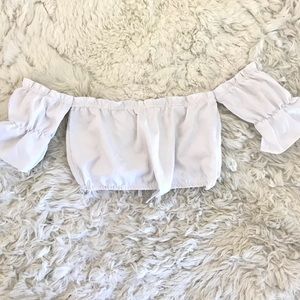 OFF SHOULDER CROP TOP